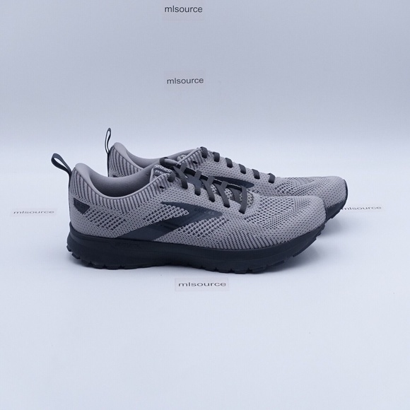 NEW Brooks Revel 5 Running Shoes 110374-1D-025 Ebony/Alloy/Metallic - Picture 3 of 7